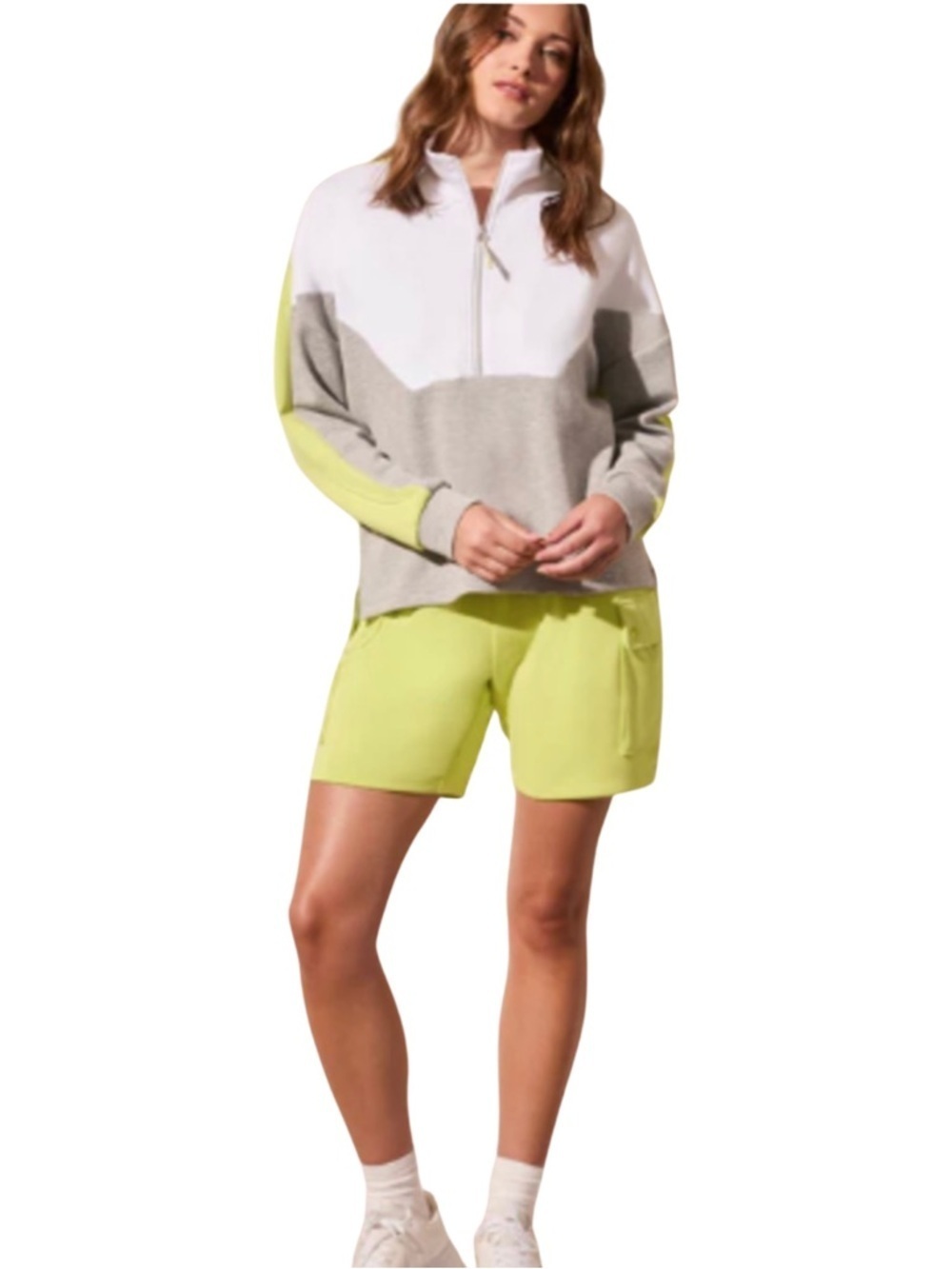 🛍️ Tribal Sport Lime Green Cargo Shorts NWT XS - Picture 4 of 6